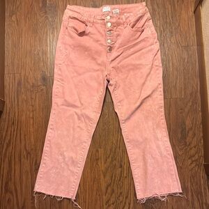 Time and Tru Pink Cropped Jeans